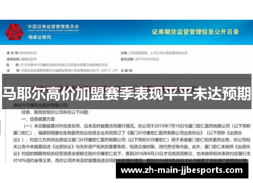 马耶尔高价加盟赛季表现平平未达预期 马耶尔高价加盟赛季表现平平未达预期